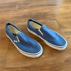 Vans Blue Slip-On Sneakers Women’s 9.5 (Men’s 8)